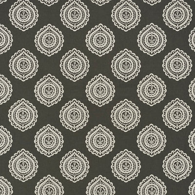 SCHUMACHER FABRICS -70205-OLANA LINEN EMBROIDERY