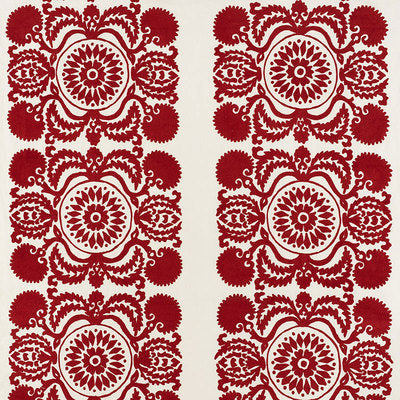 Schumacher Fabrics , a selection of fabrics such as velvet, damask, cotton, silk, linen and sheers.