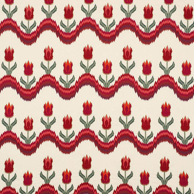 Schumacher Fabrics , a selection of fabrics such as velvet, damask, cotton, silk, linen and sheers.