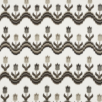 Schumacher Fabrics , a selection of fabrics such as velvet, damask, cotton, silk, linen and sheers.