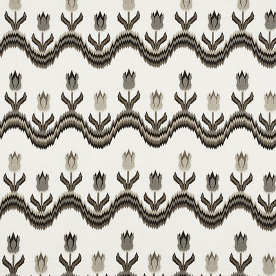 SCHUMACHER FABRICS -70273-TULIP FLAMESTITCH EMBROIDERY