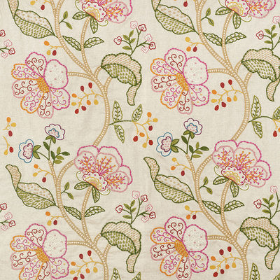 Schumacher Fabrics , a selection of fabrics such as velvet, damask, cotton, silk, linen and sheers.