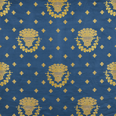 SCHUMACHER FABRICS -71700-BLUE ROOM LAMPAS