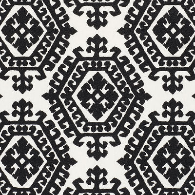 Schumacher Fabrics , a selection of fabrics such as velvet, damask, cotton, silk, linen and sheers.