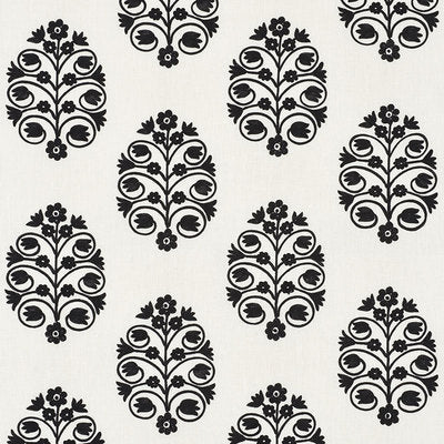 Schumacher Fabrics , a selection of fabrics such as velvet, damask, cotton, silk, linen and sheers.