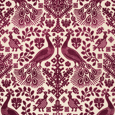 Schumacher Fabrics , a selection of fabrics such as velvet, damask, cotton, silk, linen and sheers.