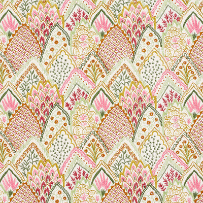 Schumacher Fabrics , a selection of fabrics such as velvet, damask, cotton, silk, linen and sheers.