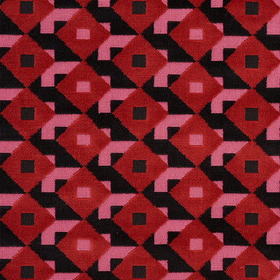 Schumacher Fabrics , a selection of fabrics such as velvet, damask, cotton, silk, linen and sheers.