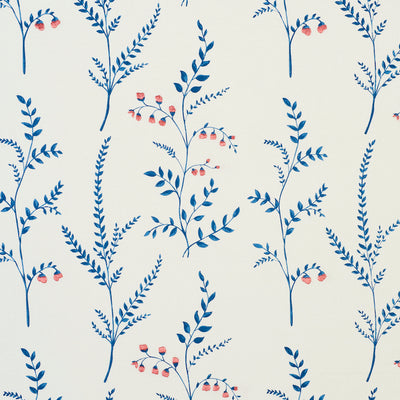 SCHUMACHER FABRICS -78350-CYNTHIA EMBROIDERED PRINT
