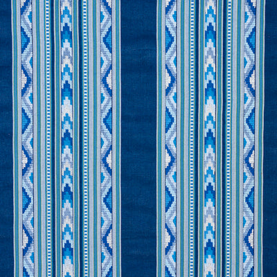 SCHUMACHER FABRICS -78390-ZARZUELA STRIPE EMBROIDERY