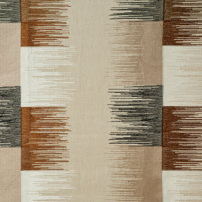SCHUMACHER FABRICS -78400-SUNBURST STRIPE EMBROIDERY