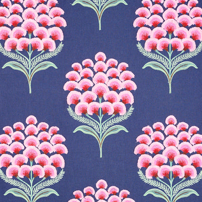 Schumacher Fabrics , a selection of fabrics such as velvet, damask, cotton, silk, linen and sheers.