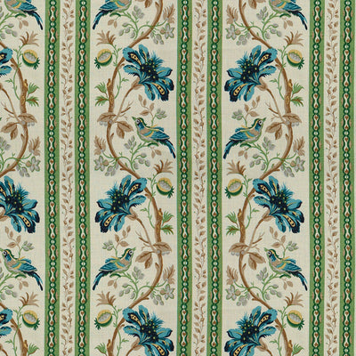 BRUNSCHWIG & FILS - LE LAC BORDER - AQUA/GREEN