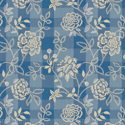 BRUNSCHWIG & FILS - KINEVINE EMB - FRENCH BLUE