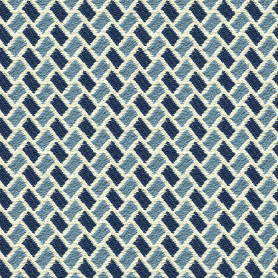 BRUNSCHWIG & FILS - NEW BRIQUETAGE - SKY/INDIGO