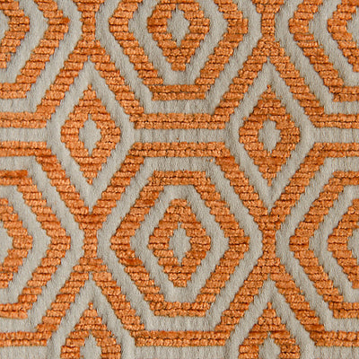 ALDECO FABRICS-A9 0007GEOM-GEOMETRIC DROPS-ORANGE KOI