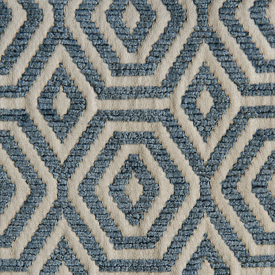 ALDECO FABRICS-A9 0009GEOM-GEOMETRIC DROPS-ORION BLUE