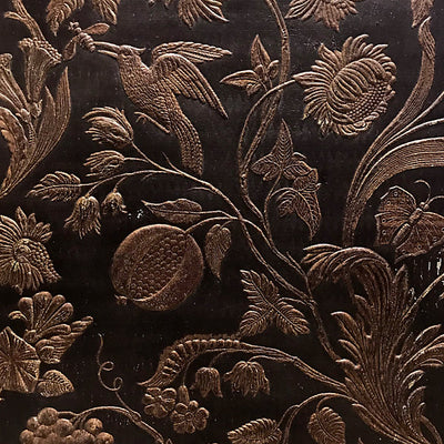 OLD WORLD WEAVERS FABRICS-AQ 000217CD-CUIR EDEN-MARON,GOLD