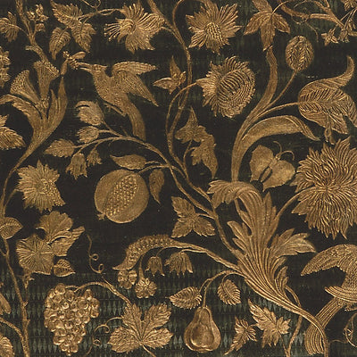 OLD WORLD WEAVERS FABRICS-AQ 000417CD-CUIR EDEN-GREEN,GOLD