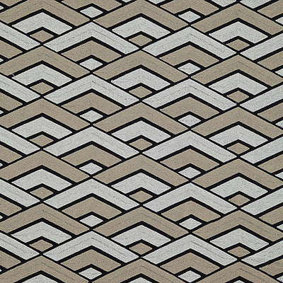 ALHAMBRA FABRICS-B8 0000GRAZ-GRAZIA-BLACK & TAN