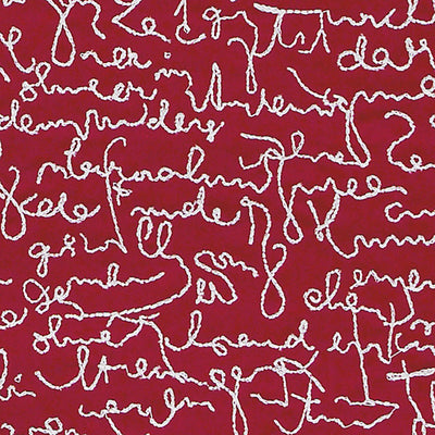 ALHAMBRA FABRICS-B8 00020581-THE LETTERS-RED