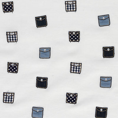 ALHAMBRA FABRICS-B8 00040583-POCKETS-ASSORTED BLUES