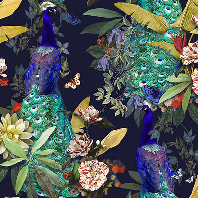 CHRISTIAN FISCHBACHER FABRICS-CH 08094508-PEACOCK SOCIETY-PEACOCK