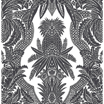 COLONY WALLCOVERING-CL 0001WP16482-EAST INDIA-BIANCO , NERO