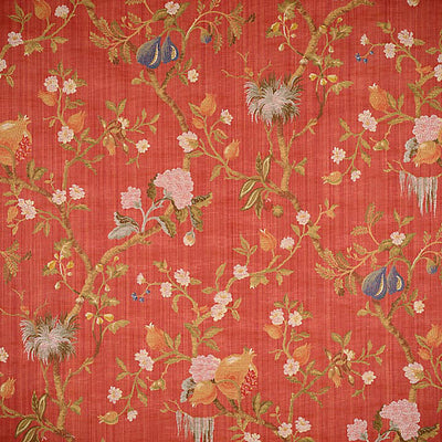 COLONY FABRICS-CL 000326464-MELOGRANO-MULTI ON CINNABAR