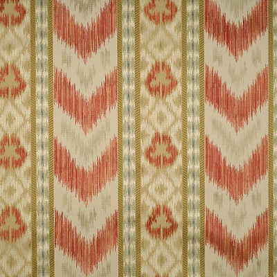 COLONY FABRICS-CL 000426416-UNGHERESE RIGATO-MULTI REDS & TAUPES
