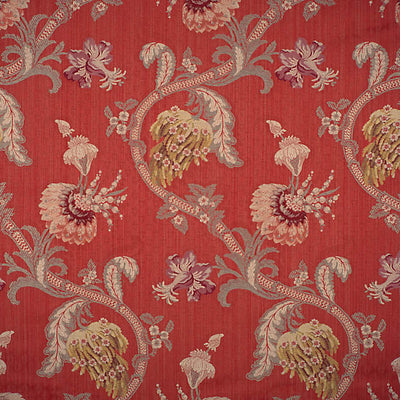 COLONY FABRICS-CL 000526721-ROCAILLE-MULTI ON RED