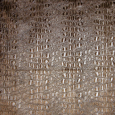 OLD WORLD WEAVERS FABRICS-F1 00015554-GAUFRAGE CROCO-BRUN