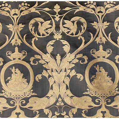 OLD WORLD WEAVERS FABRICS-F3 00012255-DELFINI-NERO