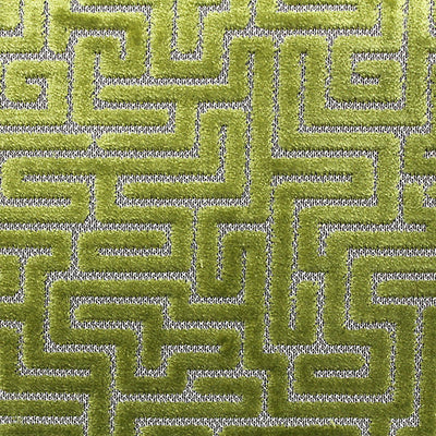 OLD WORLD WEAVERS FABRICS-F3 00047002-VELLUTO LABIRINTO-CITRON