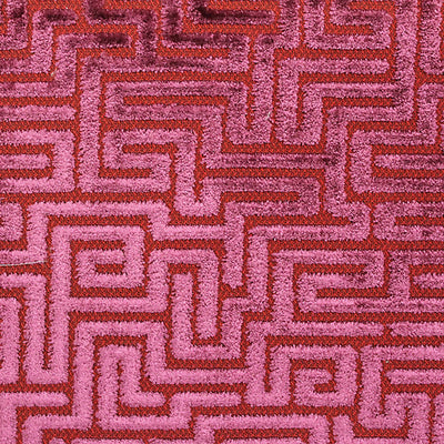 OLD WORLD WEAVERS FABRICS-F3 00057002-VELLUTO LABIRINTO-RASPBERRY
