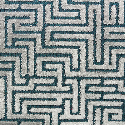 OLD WORLD WEAVERS FABRICS-F3 00067002-VELLUTO LABIRINTO-TEAL