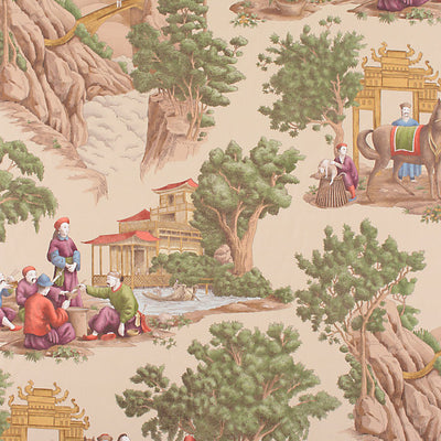 OLD WORLD WEAVERS FABRICS-FB 0002MA29-MANDARIN TOILE-DOCUMENT