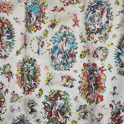 Jean Paul Gaultier Fabrics , a selection of fabrics such as velvet, damask, cotton, silk, linen and sheers.
