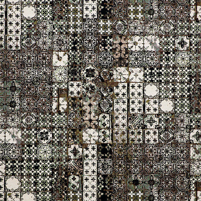 JEAN PAUL GAULTIER FABRICS-H0 00023463-AZULEJOS TAPESTRY-BRUN