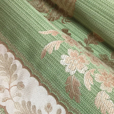 LELIEVRE FABRICS-H0 00024029-LAMPAS SANARY-VERT