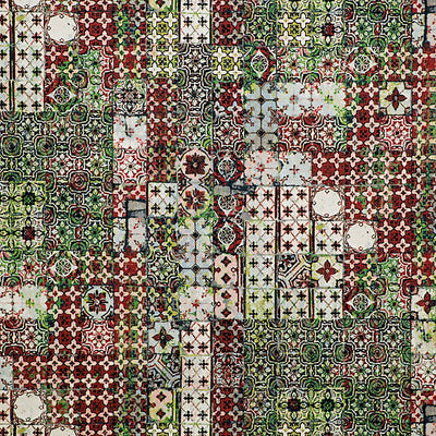 JEAN PAUL GAULTIER FABRICS-H0 00033463-AZULEJOS TAPESTRY-LAQUE