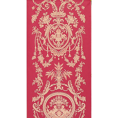 LELIEVRE FABRICS-H0 00044003-CHENIER SEAT & BACK-ROUGE