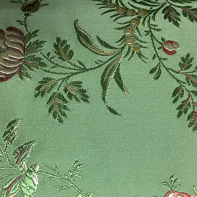 LELIEVRE FABRICS-H0 00054020-ALBATROS LAMPAS-GREEN