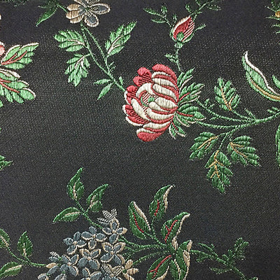 LELIEVRE FABRICS-H0 00064020-ALBATROS LAMPAS-BLACK