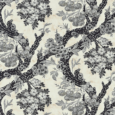 OLD WORLD WEAVERS FABRICS-M7 0002SUMM-SUMMERHOUSE HILL-CHARCOAL
