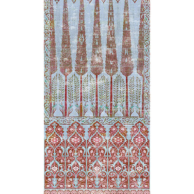NICOLETTE MAYER FABRICS-N4 1015TO1C-TOPKAPI GARDEN COTTON-GARDEN TURQUOISE