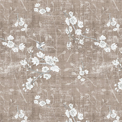 NICOLETTE MAYER FABRICS-N4 1040BL10-BLOSSOM FANTASIA-SHEER-MOCHA