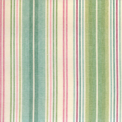 Grey Watkins Fabrics - PQ 0003A820 - AGATHA STRIPE - AQUA / LIME