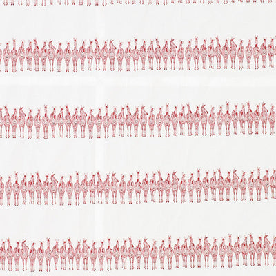 OLD WORLD WEAVERS FABRICS-PZ 00028691-ZEBRAS ON PARADE-RED,WHITE