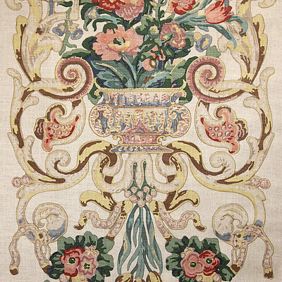 SCALAMANDRE FABRICS-SC 000116136M-BAROQUE FLORAL CANVAS-MULTICOLOR